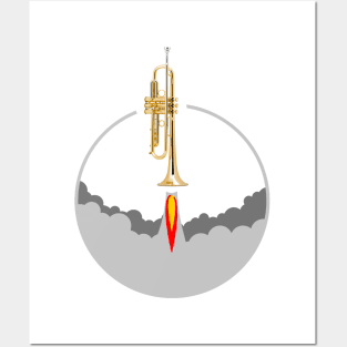 Trumpet Rocket Posters and Art